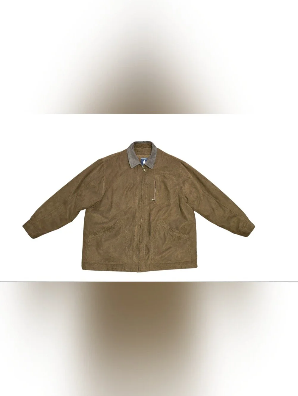 Roundtree & Yorke Brown Suede Leather Field Jacket